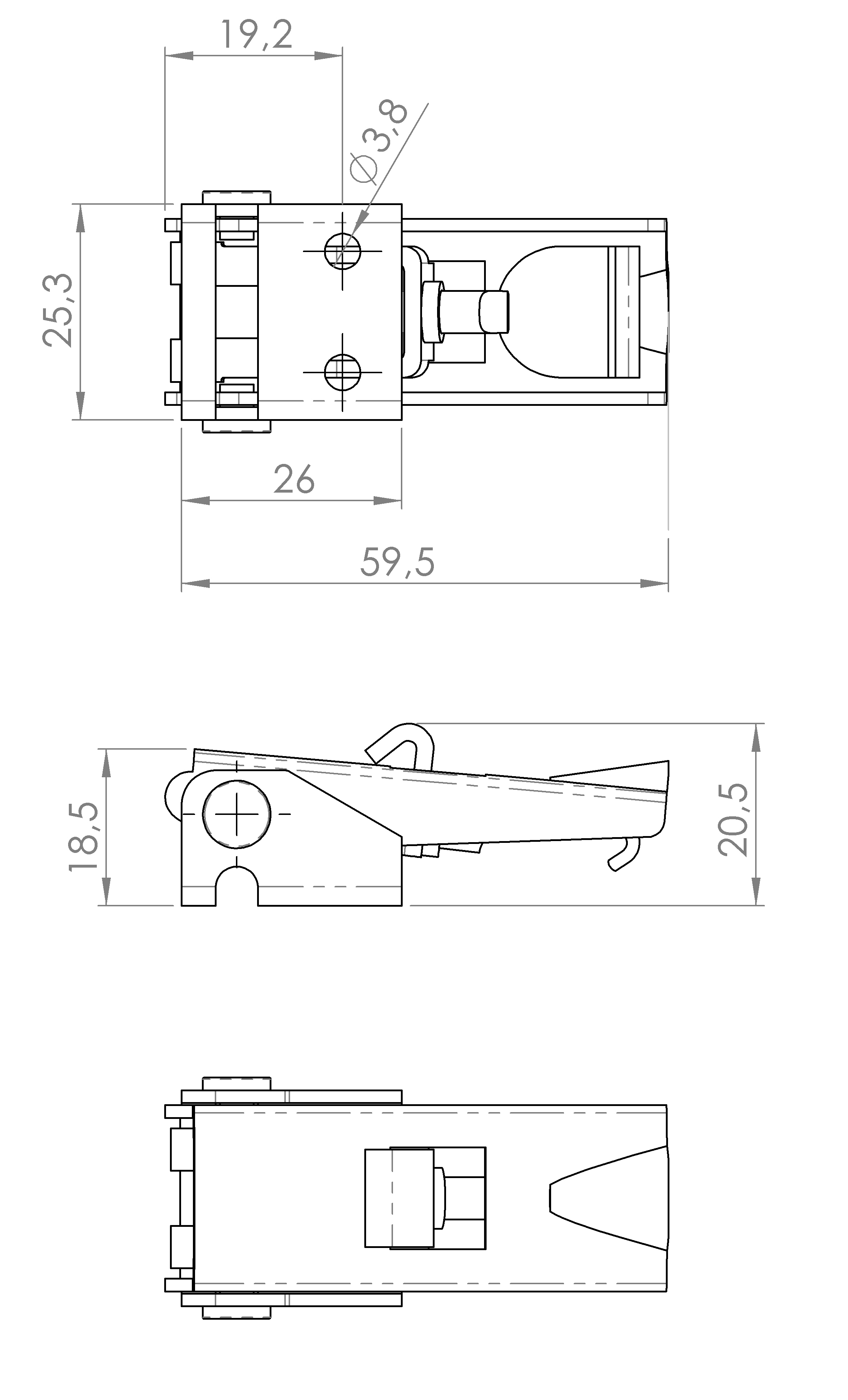 Spannverschluss mit Sicherungsbügel (4101.3506)