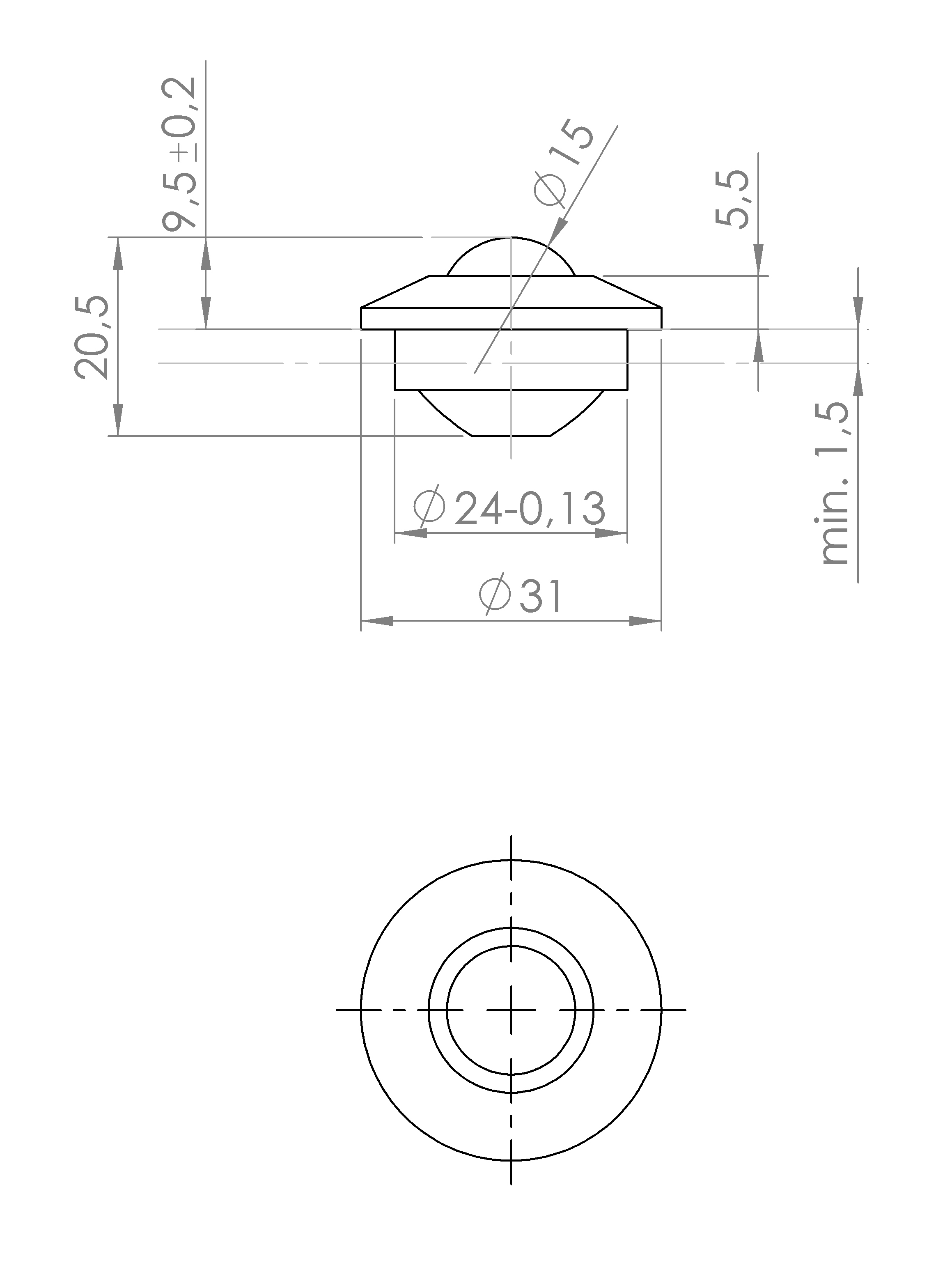Druck-Kugelrolle (5027.5532)