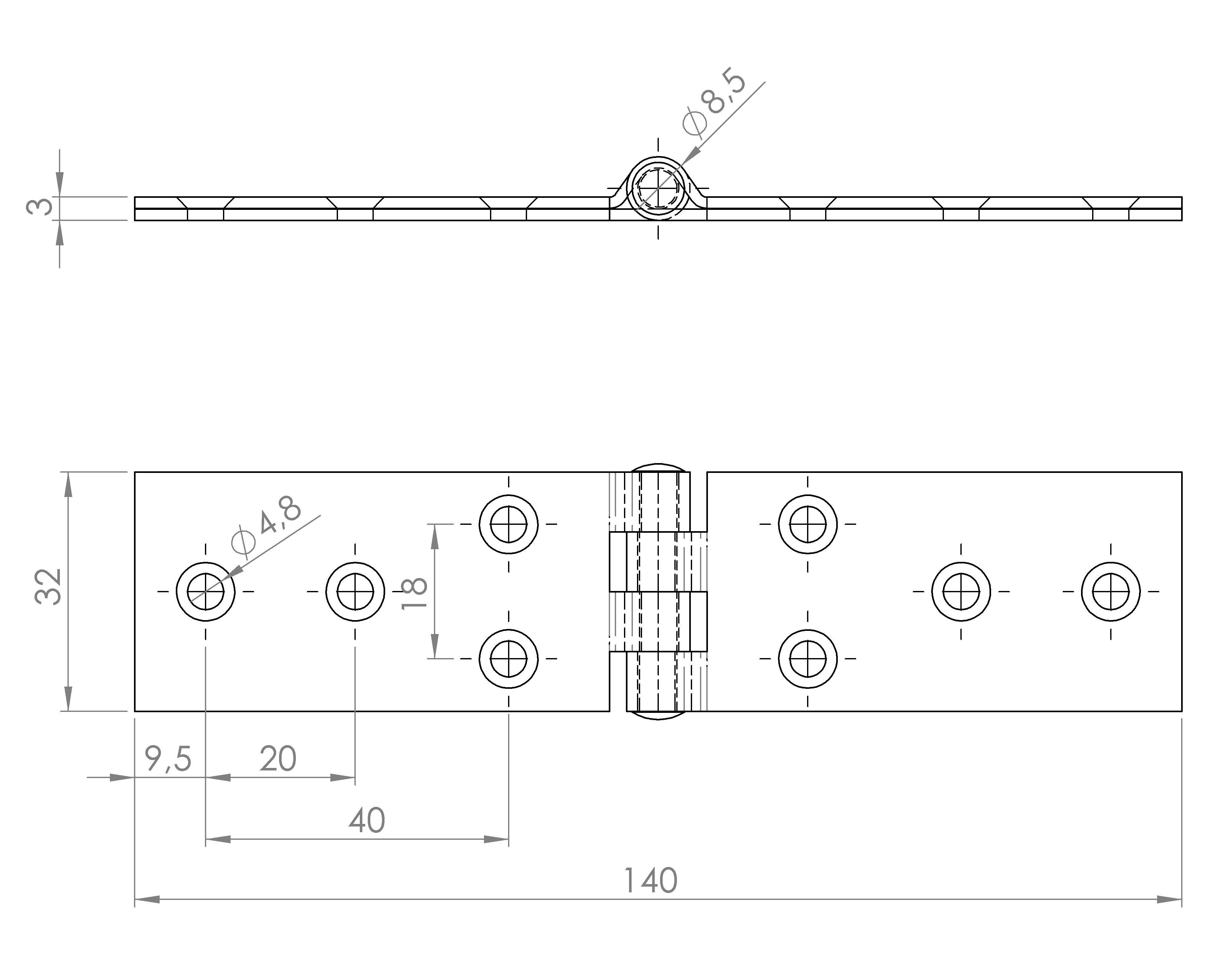 Scharnier/Tischband, geschlagen, stark (1042.2279) 4