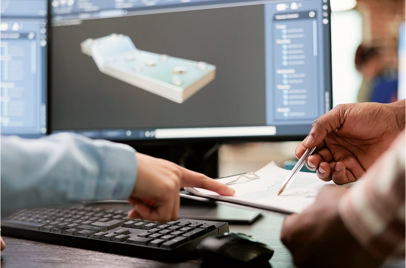 Unsere Konstruktionsabteilung entwickelt gemeinsam mit Ihnen die optimale Lösung für Ihre Anwendung