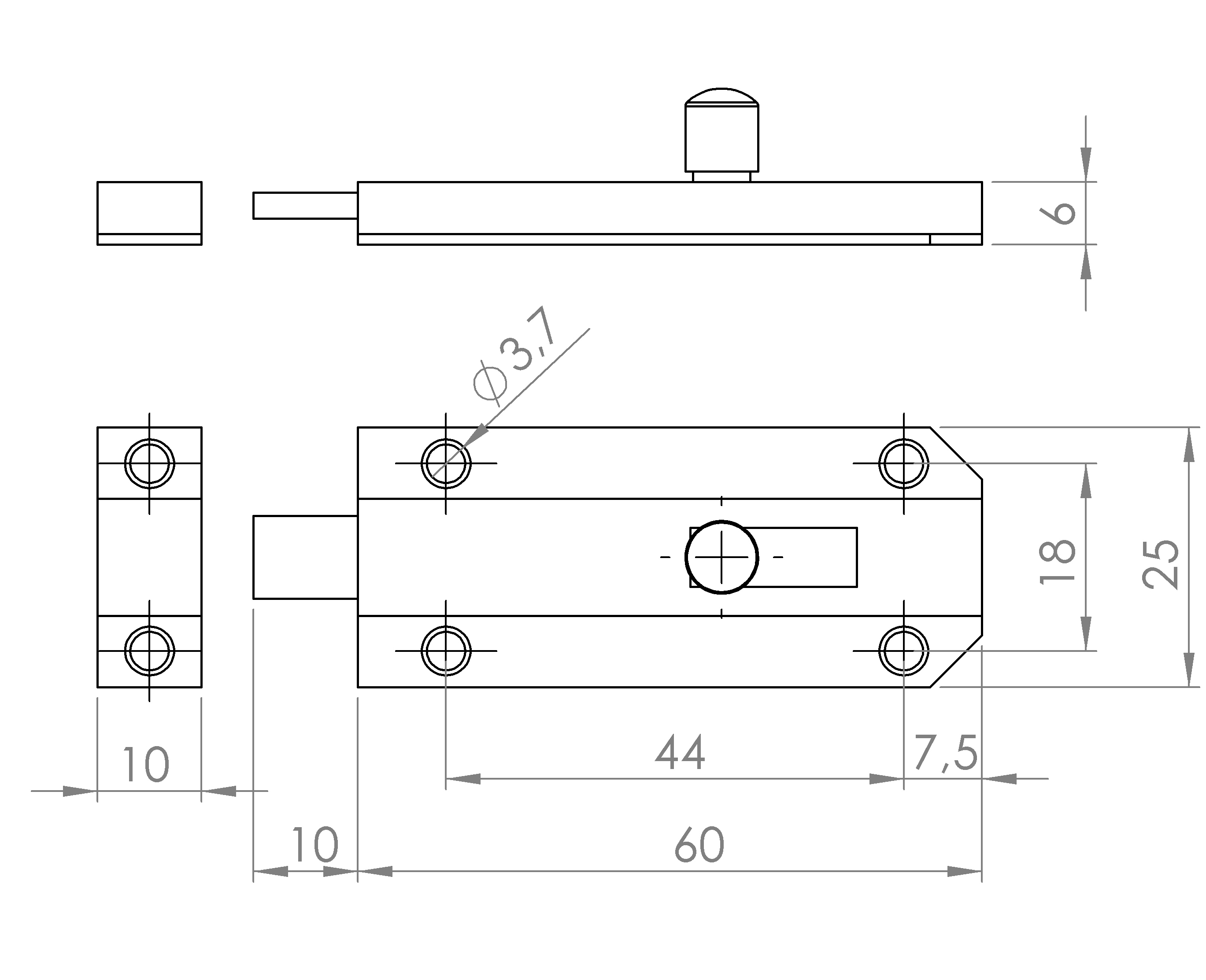 Profilriegel, flaches Modell (2109.3841)