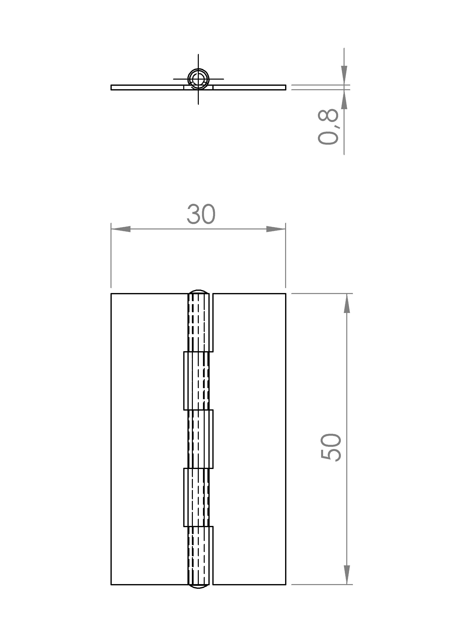 Scharnier gerollt, schmal (1018.1513) 3