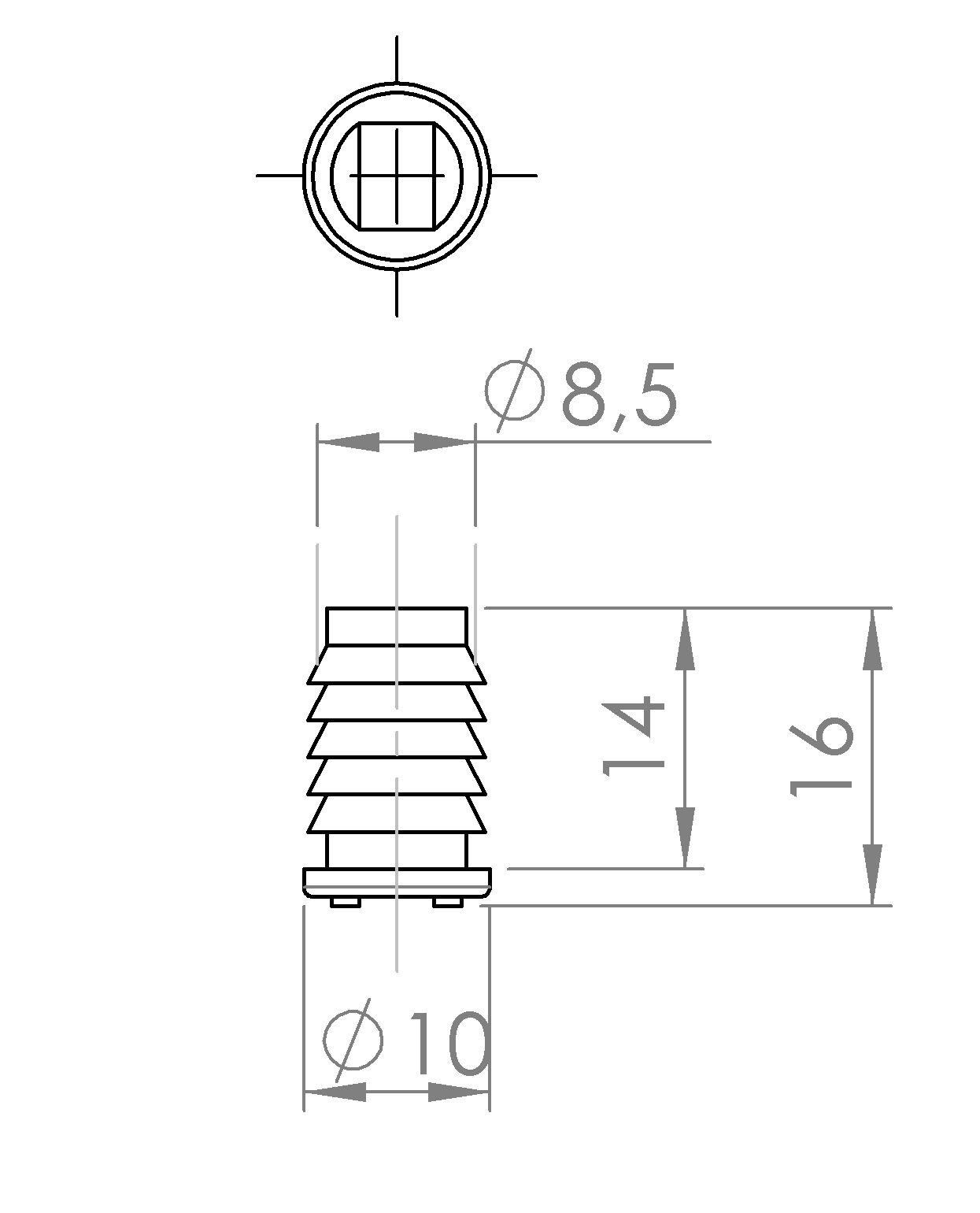 Magnetschnäpper zum Einlassen (2042.1619) 4