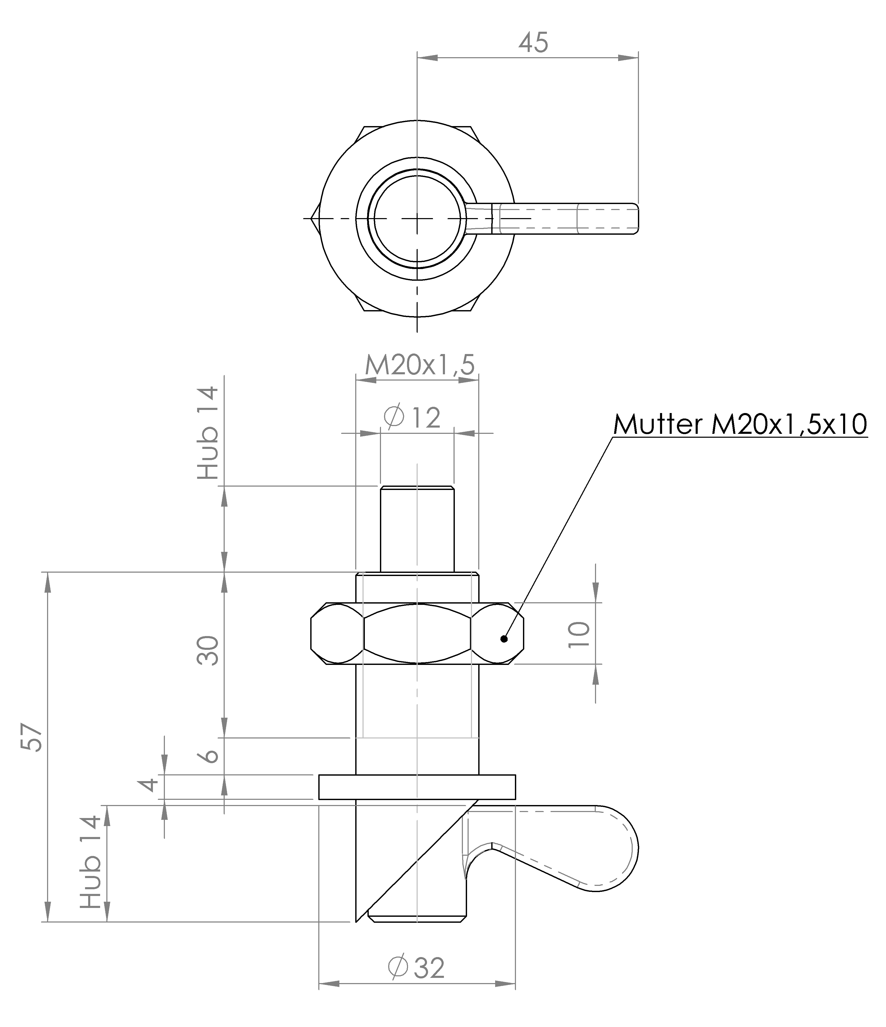 Federriegel arretierbar (2149.3256) 3 Federriegel arretierbar (2149.3256) 3
