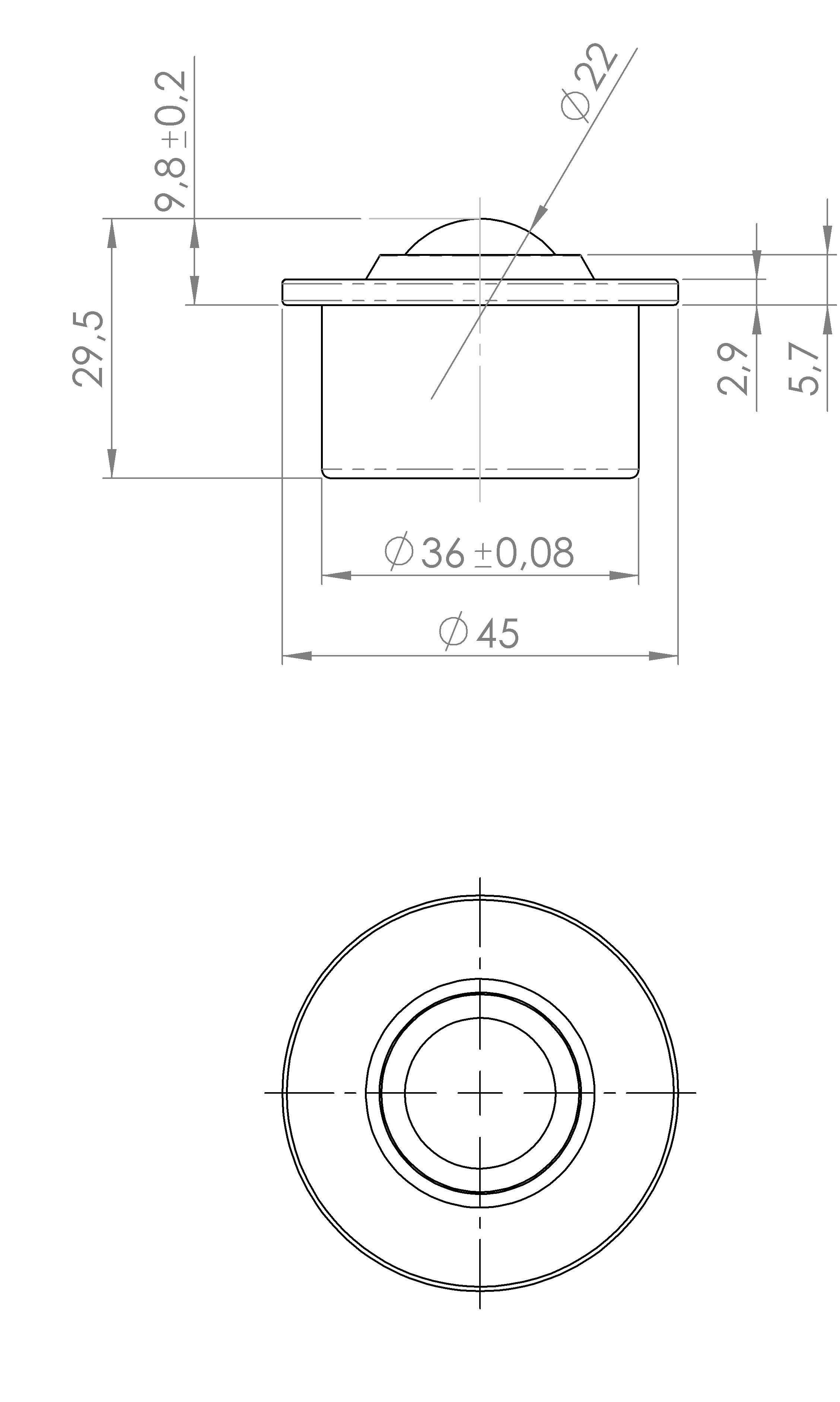 Druck-Kugelrolle (5028.5632)