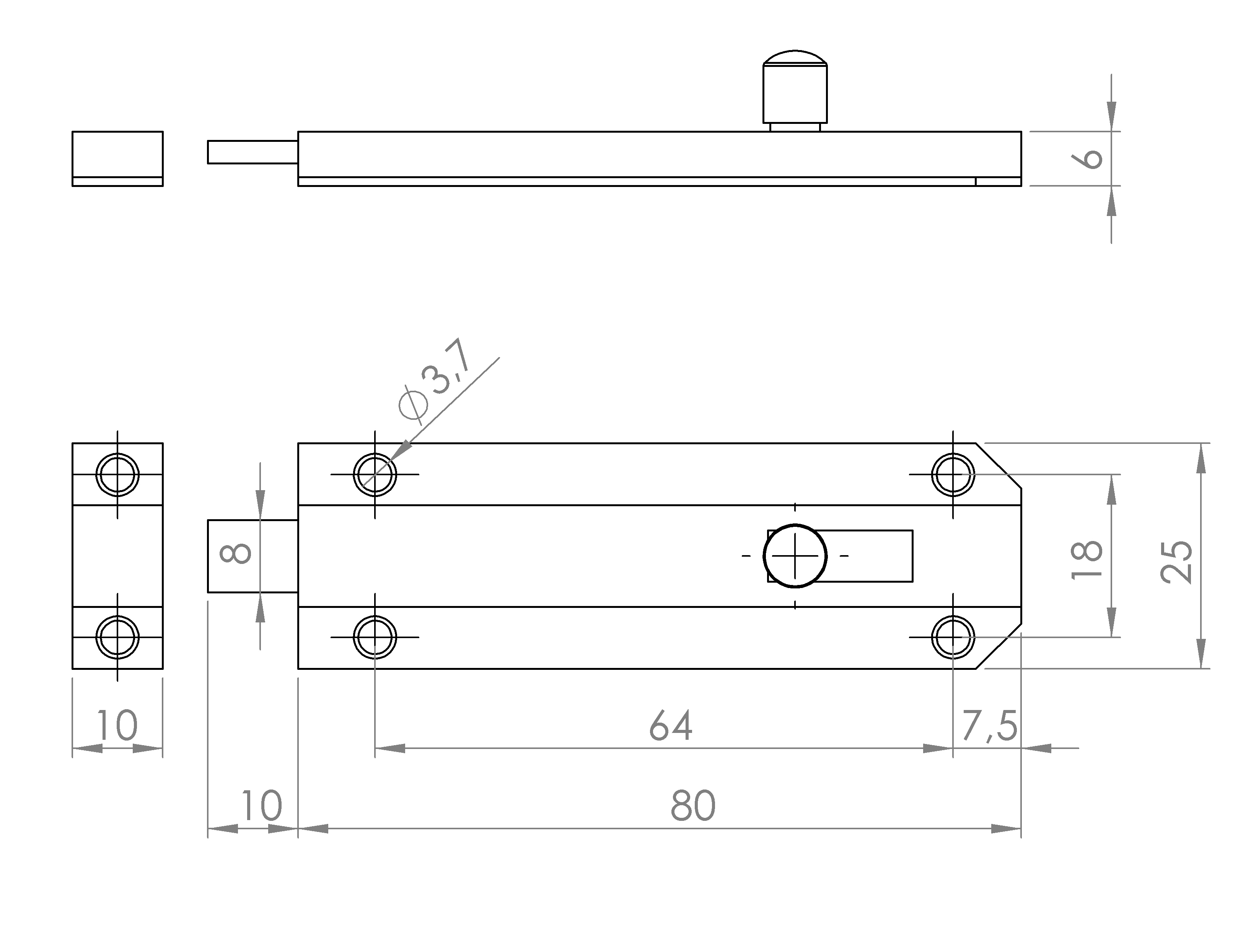 Profilriegel, flaches Modell (2109.3839)