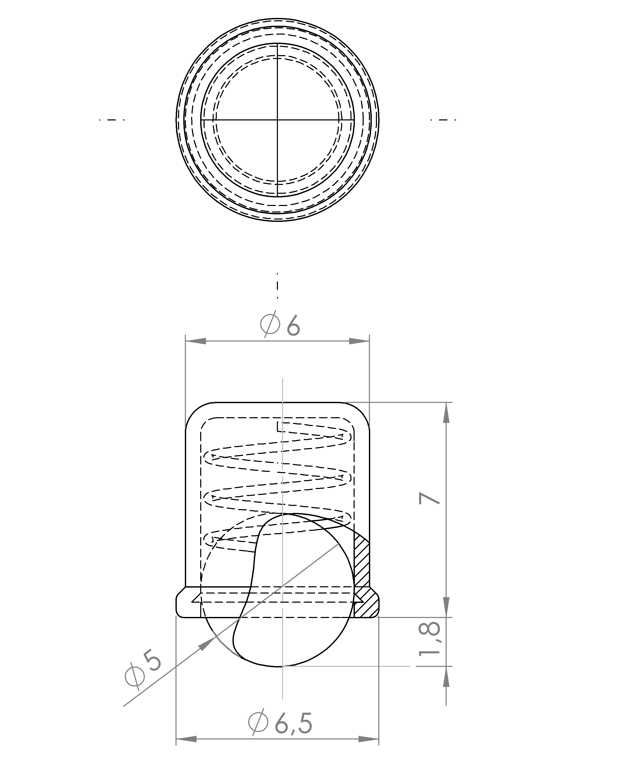 Federndes Druckstück (2102.1202) 2