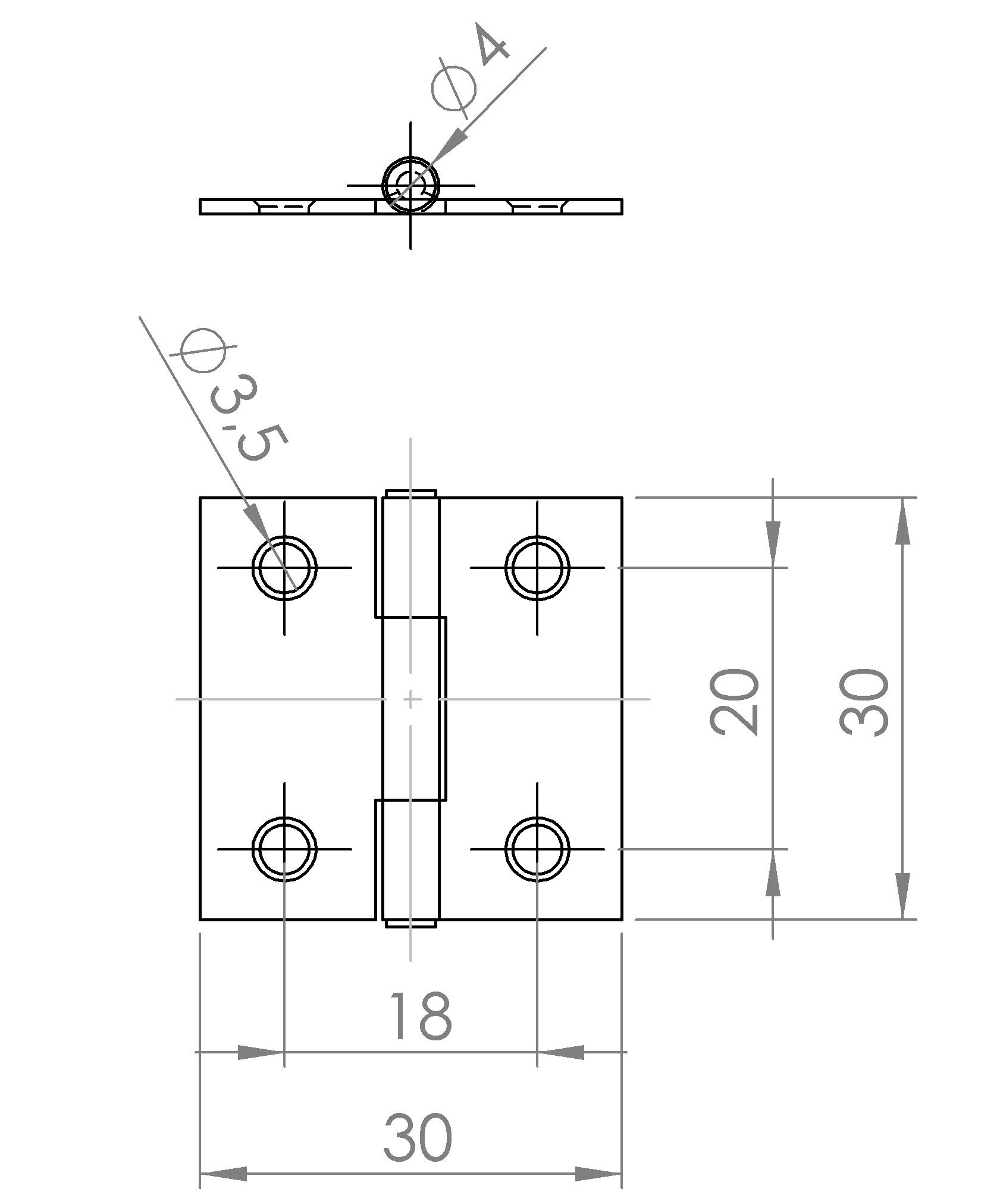 Scharnier gerollt, käntig (1016.2074) 4