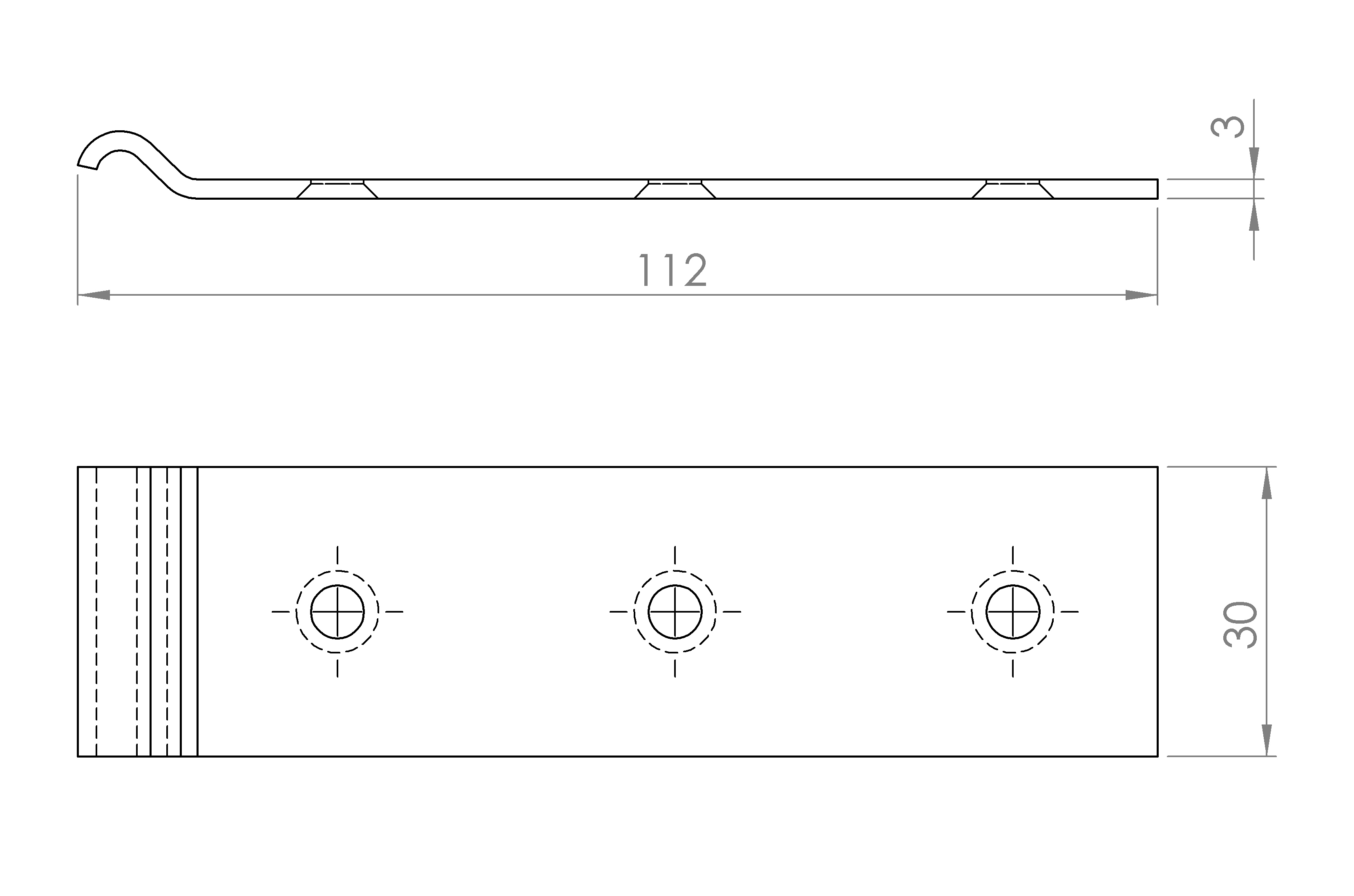 Gegenhaken, gekröpft (4222.11408) 4