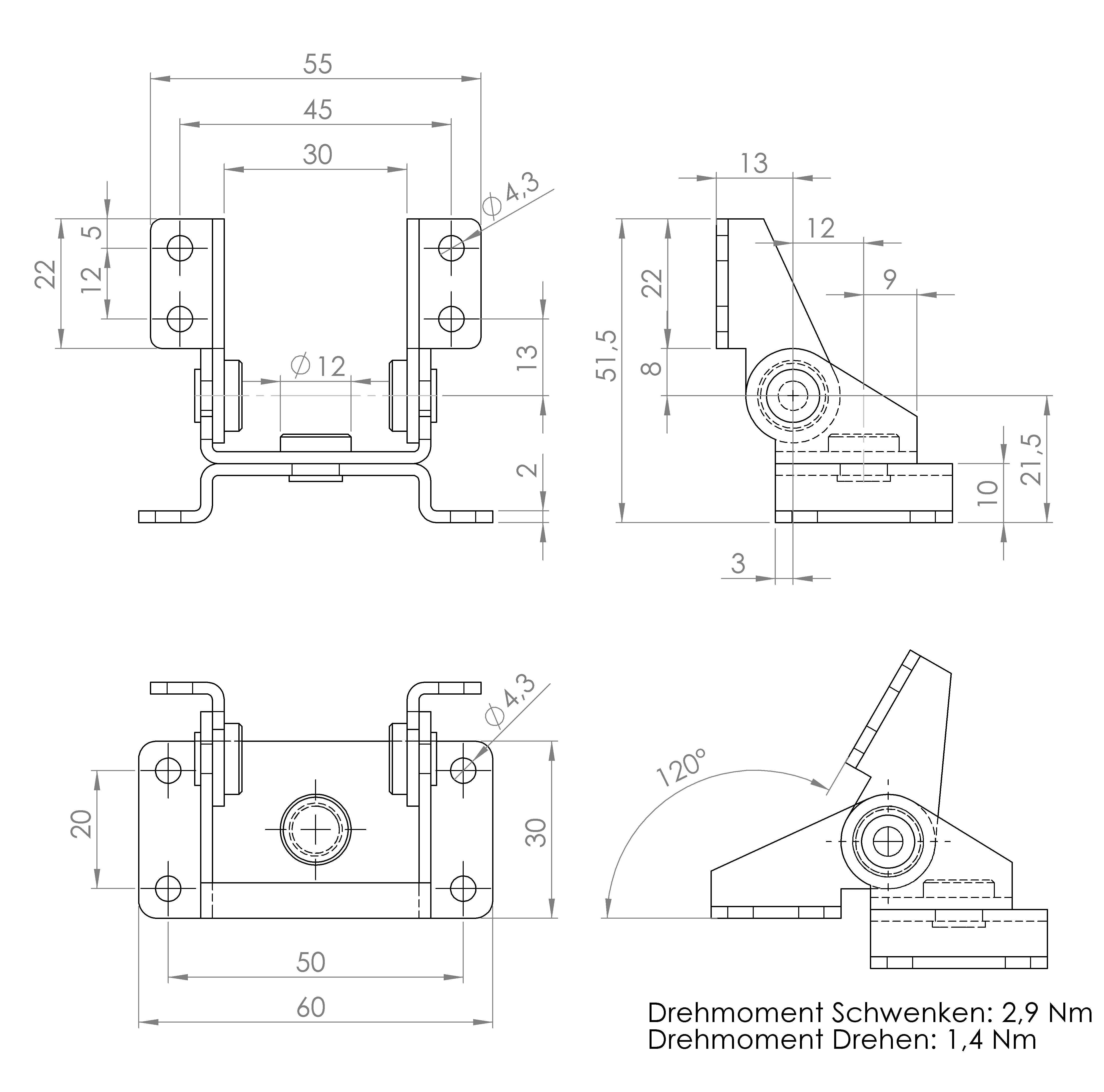 Drehmomentscharnier (1892.14822) 4