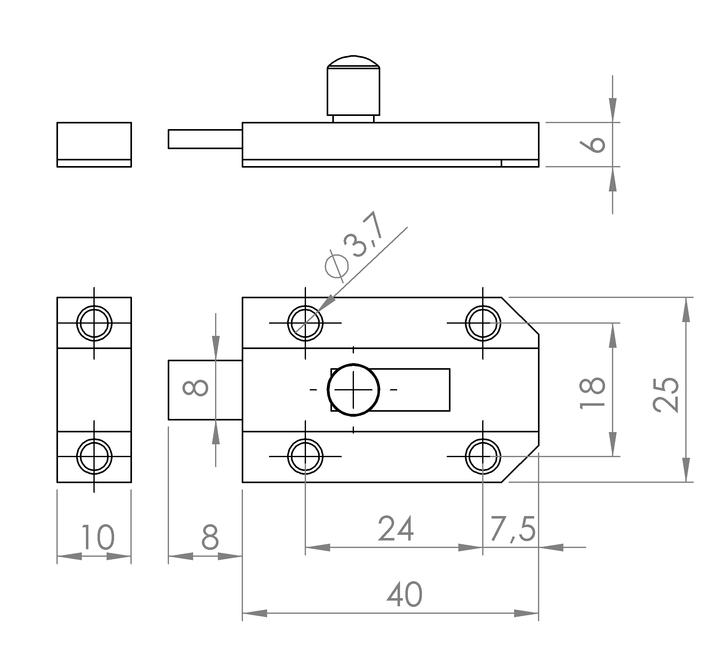 Profilriegel, flaches Modell (2109.13400) 4