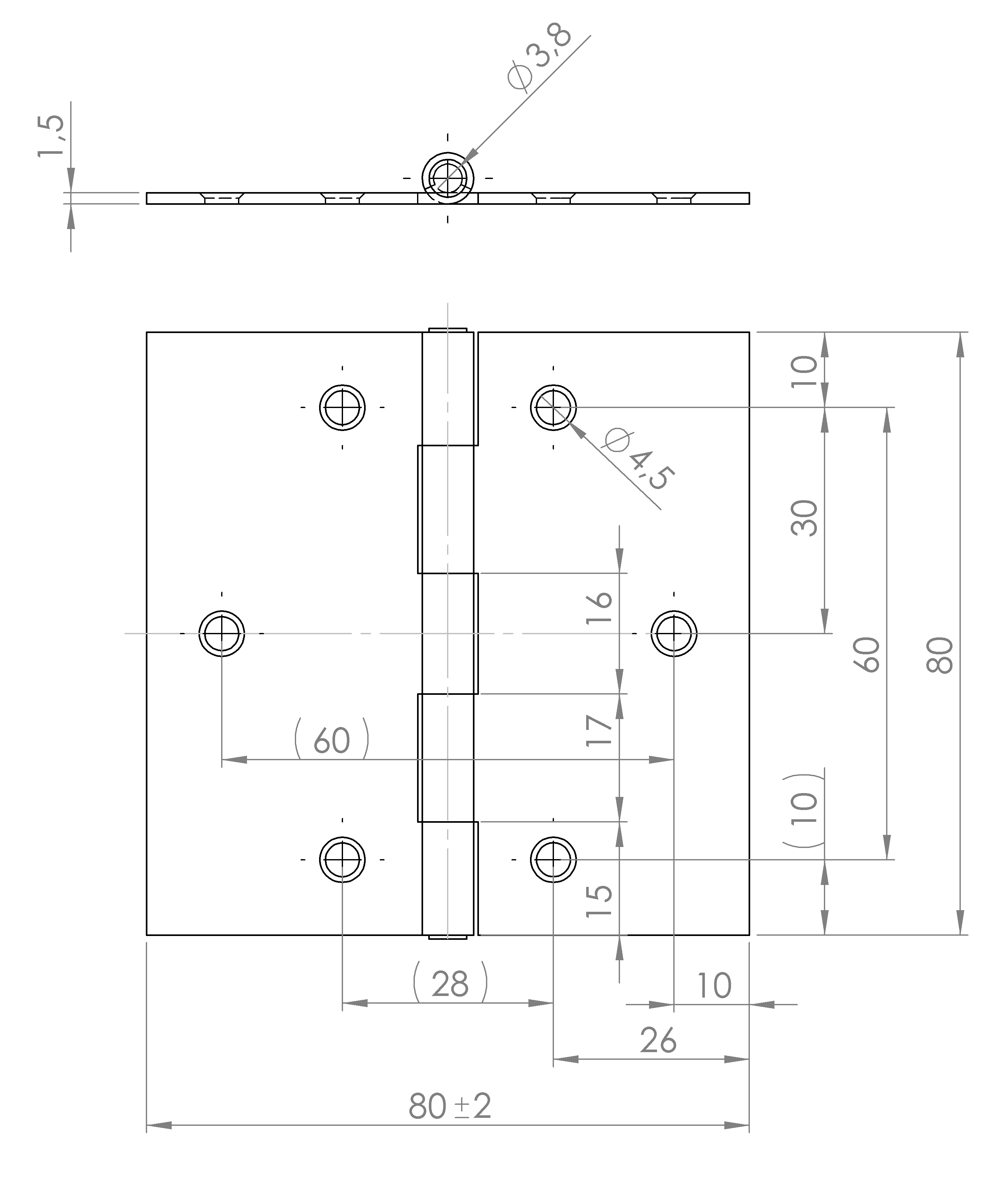 Scharnier gerollt, käntig (1016.455) 3