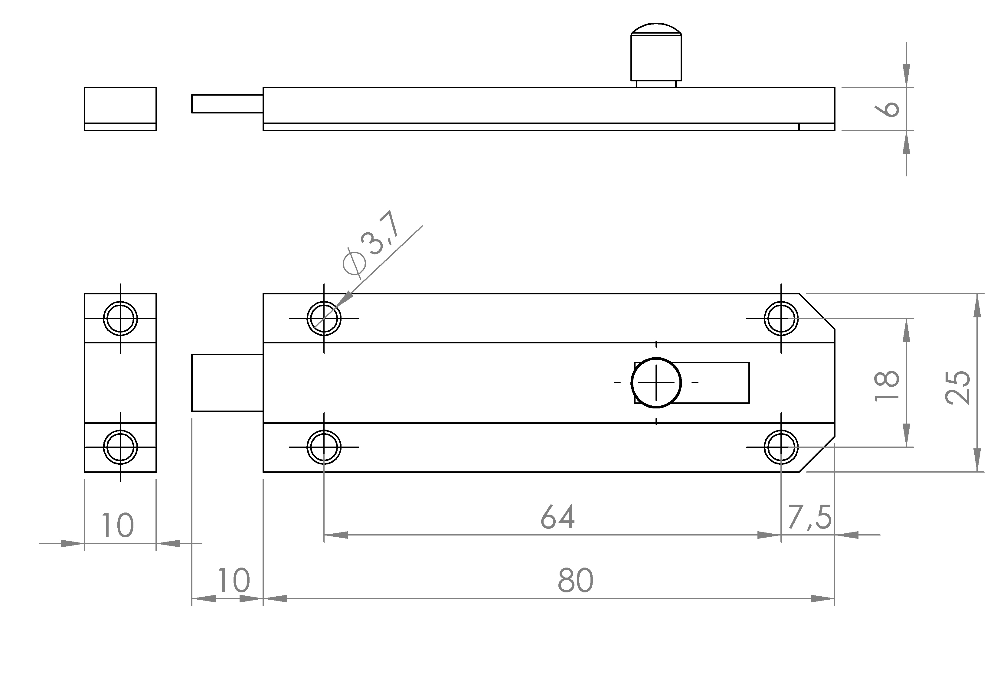 Profilriegel, flaches Modell (2109.3840) 4