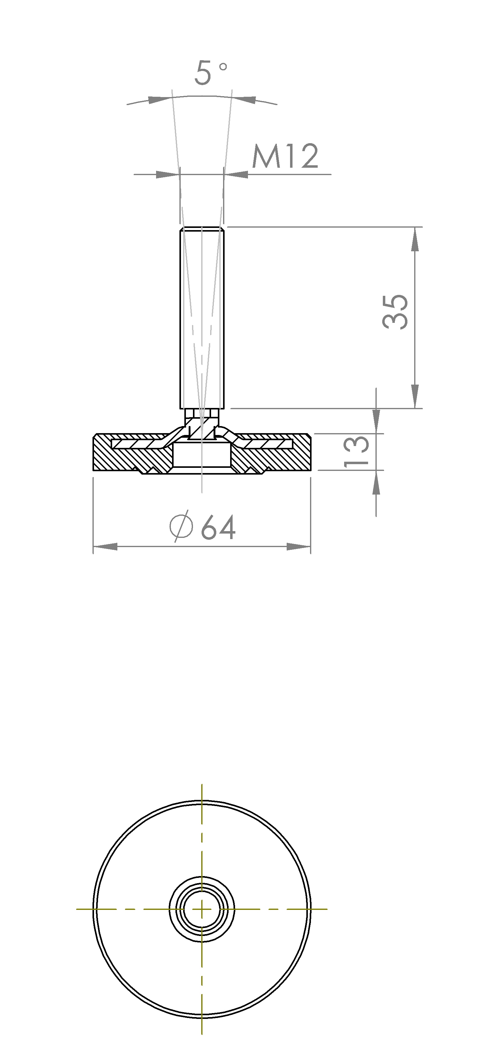 Maschinenstellfuss mit Stufenkonstruktion (5197.6428) 4