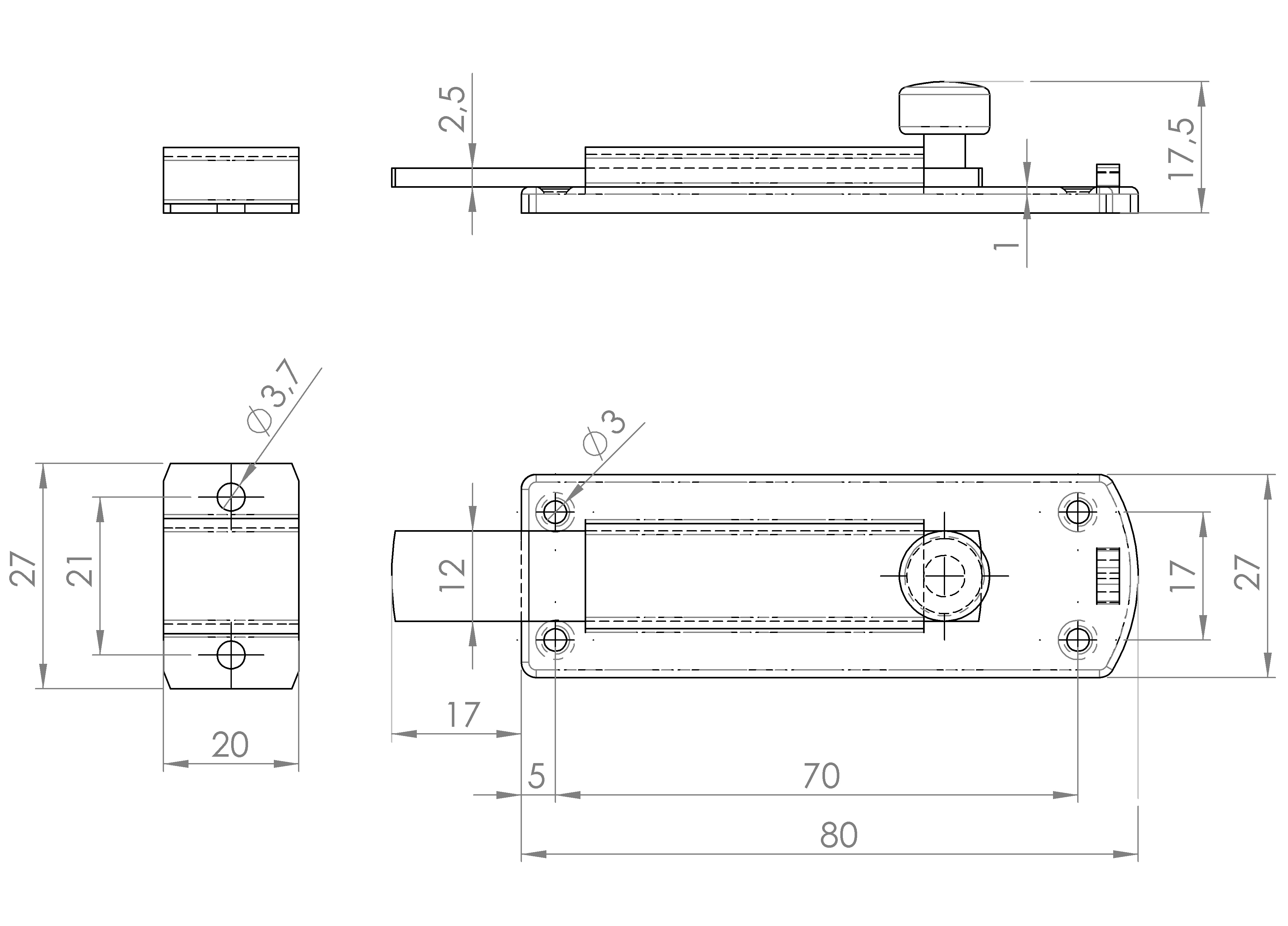 Riegel, Deco - Knopfriegel (2213.2133) 4